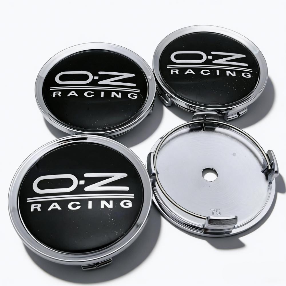 4 шт. Черный Серебристый OZ O.Z Racing Логотип Эмблема Центральные Колпачки Колес Автомобиля 75MM 70MM Колеса Колпачок Ступицы Колпак Диска Колпак Ступицы Пылезащитный Чехол Автоаксессуары
