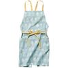 Rep Habituel Erin Apron, Blue, 73cm Long X 84cm Wide, with Pockets, 100% Cotton, Machine Washable, Shoulder Strap, Tie Front, Stylish and Cute, Suitab