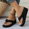 Flip Flops Wedge Heel Thick Sole Women's Summer Sandals Indoor Bathroom Slippers Outdoor Beach Shoes Slides Shoes for Women
