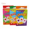 TOYS & TOTS 36Pcs/Set Cartoon Animal Color English Print Flash Paper Card Education Baby Kids Toys