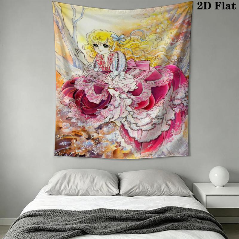 CANDY Wall Tapestry Aesthetic Wall Hanging Printed Fabric Blanket Decorative Tapestries for Bedroom Living Room Home Decor