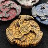 7-In-1 Metal Dice Fidget Spinner Portable Vintage Heavy Duty Zinc Alloy Fingertip Gyro Compass Dice RPG Board Game Prop Birthday Gift