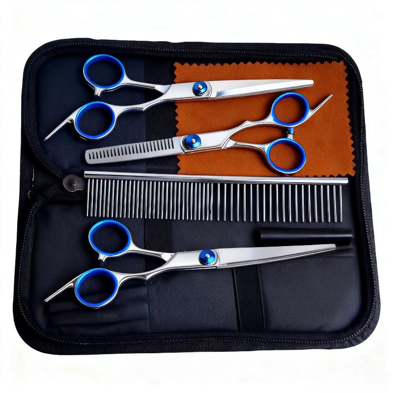 Professional Hairdressing Scissors Stainless Steel Cutting Thinning Barber Shear For Home Salon Use Pet Grooming Trimming