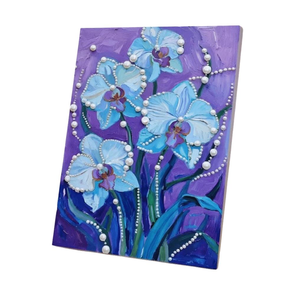 Flower Pearl Beads Painting Sea Decorative Painting DIY Painting Material Pack Wall Decor