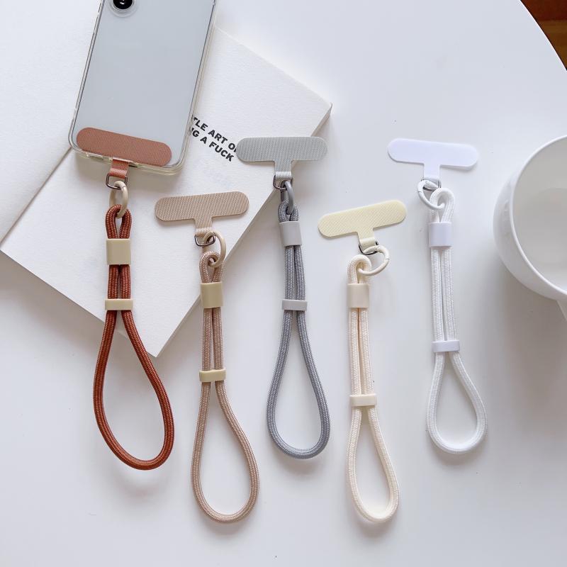 Простой конфетный цвет шнурок для мобильного телефона регулируемый браслет цепочка для телефона универсальный противоутерянный брелок ремешок для сотового телефона