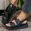 Summer Thick-soled Muffin Flat-soled Roman Sandals