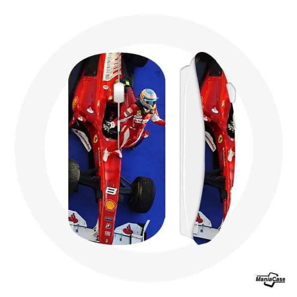 Wireless Mouse - Fernando Alonso - Formula 1 - Red - USB WiFi - Compatible Mac and PC