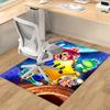Super Mario Galaxy Adventure Carpet For Playroom Bedroom Living Room Sofa Home Decorkids Game Area Rug Nonslip Floor Mat