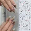 Chinese Bamboo & Ancient Poetry Nail Stickers with Gold/Silver Ink