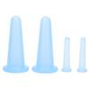 4pcs Cupping Set Massage Therapy Cups Convenient Practical Compact Lightweight Soft Flexible
