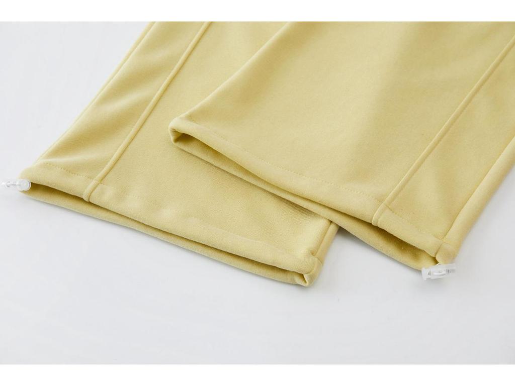 Весна/Лето 2025 Женские Повседневные Спортивные Брюки с Высокой Посадкой и Широкими Штанинами