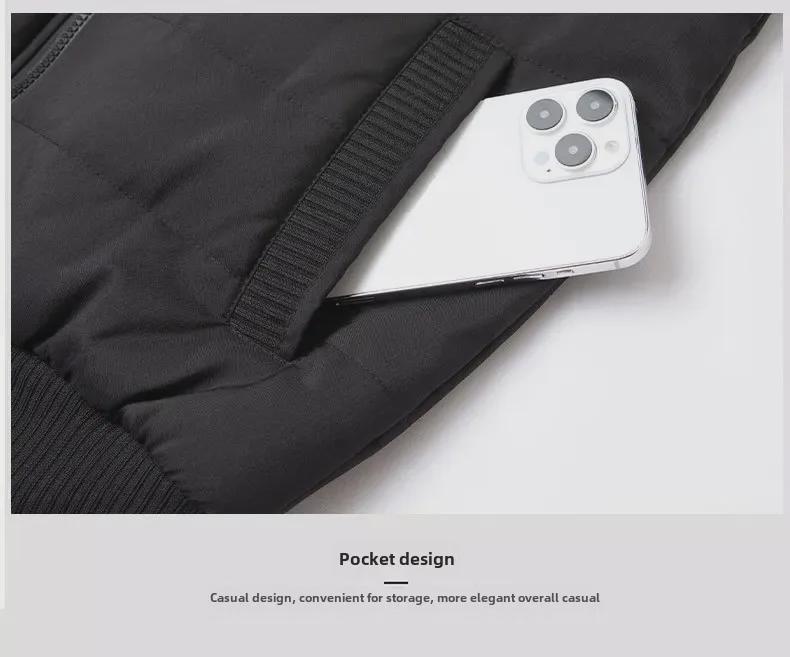 Men's Waterproof Thickened Velvet Stand-Up Collar Windproof Vest, Loose Fit for Dad, Large Size Warm Waistcoat