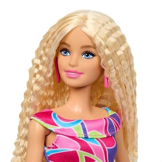 Barbie Fashionista Marbled Dress Dress-Up DollHouse Doll from 3 years old Pink HRH20