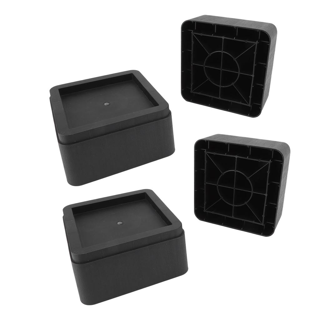4-piece furniture riser, plastic riser pads, furniture riser by 2 inches for sofa, bed, table, robust and design for home and