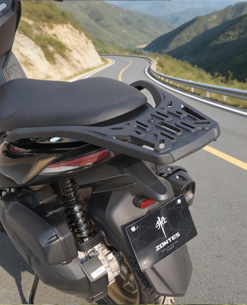 Алюминиевый сплав Задний багажник для Zontes Shengshi 368D - Утолщенный, Расширенный багажник для кофра на хвост для легкой установки