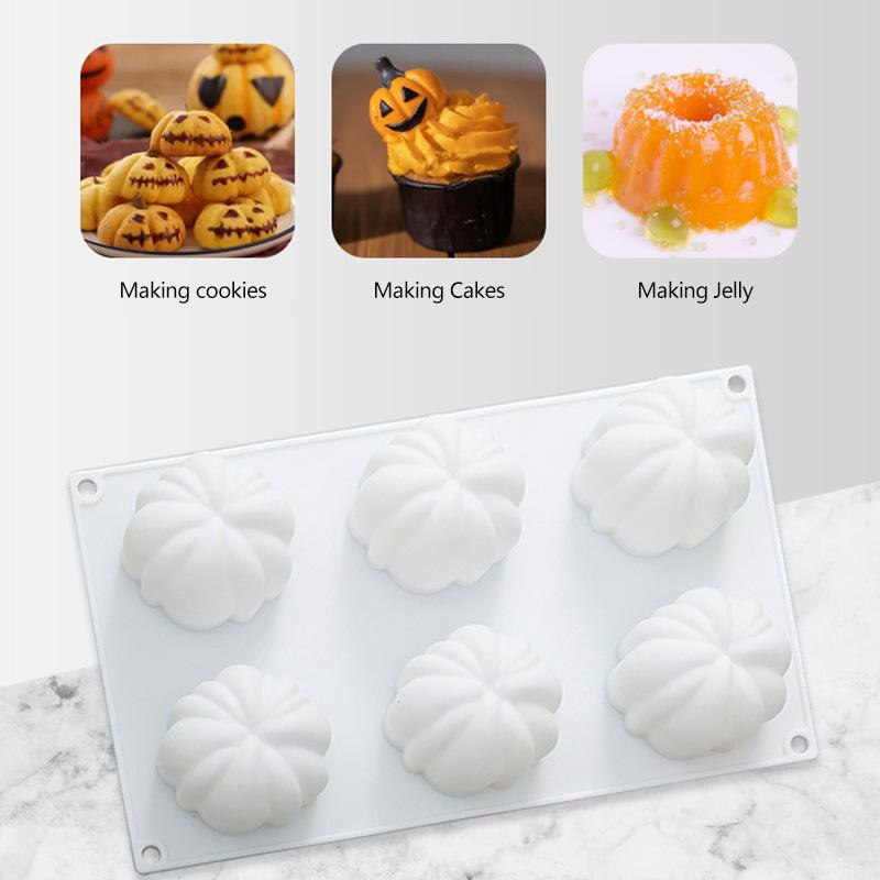 Halloween Pumpkin Silicone Cake Mold for Chocolate Mousse Ice Cream Jelly Pudding Dessert Bakeware Pan Decorating Tools
