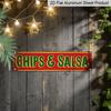 1pc Vintage "Salsa" Metal Aluminum Sign 15.7×3.94inch, Rustic Wall Art for Mexican Kitchen Restaurant Porch Garden Bar, Ideal Decor & Gift