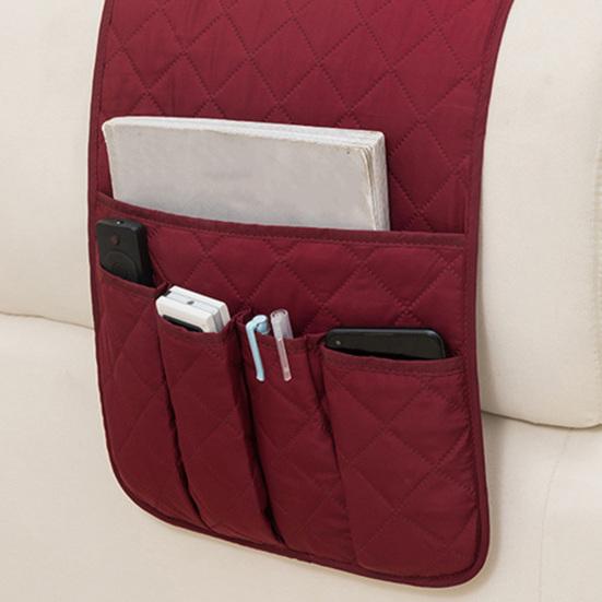 Органайзер на подлокотнике дивана, держатель для пульта дистанционного управления с карманами, несколько отделений, простота установки