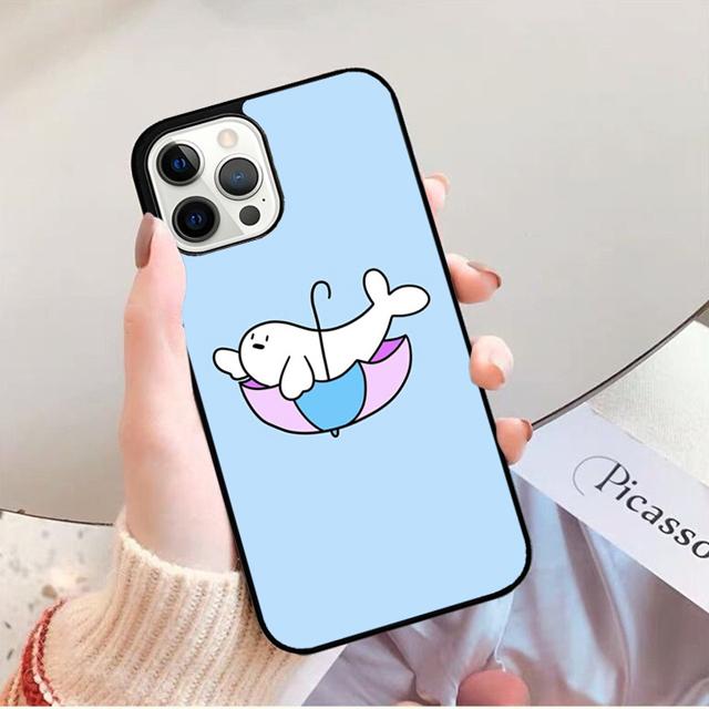 Чехол для телефона с детенышами тюленей Задняя крышка для iPhone 17 Air 16 15 14 13 11 12 Pro Max Plus Чехол