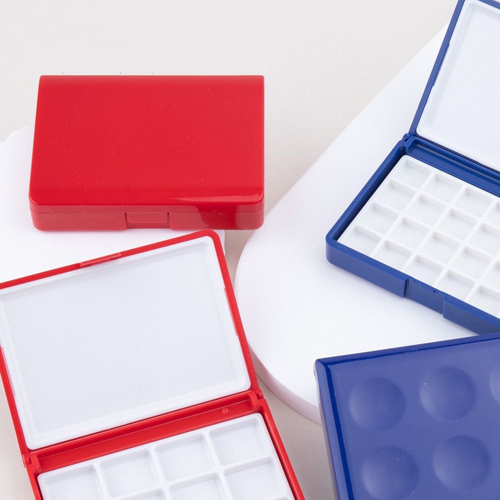 12/24 Grid Painting Pigment Box Empty Watercolor Painting Palette Mini Watercolor Box Art Supplies