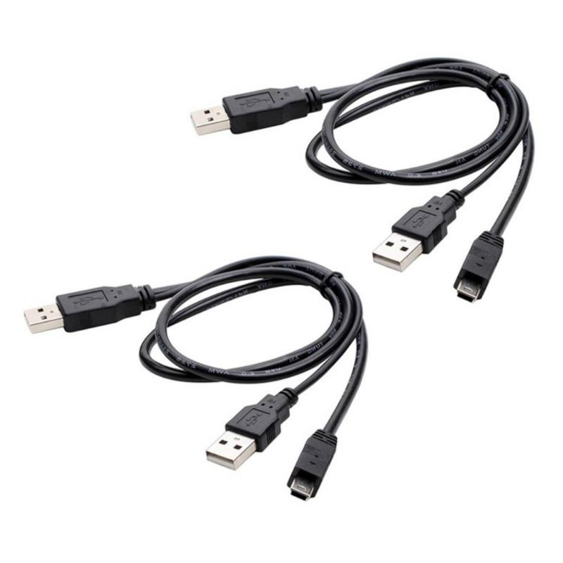 Кабель USB A — Mini 5Pin улучшает питание для 2,5-дюймовых жестких дисков, MP3, MP4, MP5 цифровых камер. Провод с ПВХ-покрытием, 50 см/19,69 дюйма.