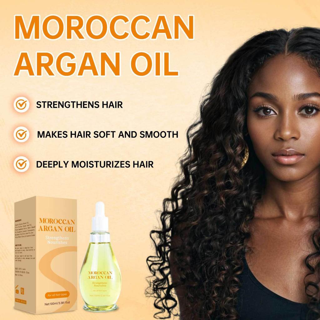 Moroccan Argan Oil Strengthens Hair Makes Hair Soft And Smooth Deeply Moisturizes Hair 100ml