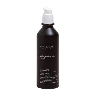 Mary&May Collagen Booster Lotion 120мл - Антивозрастной, Укрепляющий и Уход за Эластичностью с Пептидами - Корейский Уход за Кожей, EWG Зеленый Класс, Гипоаллергенный