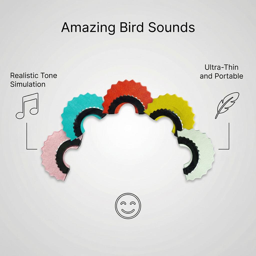 Novelty Bird Whistle Toy, Realistic Bird Call Sound Whistle, Portable Mouth Imitation Bird Voice Prop