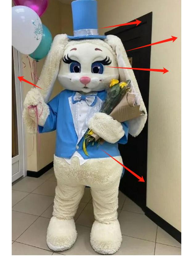 Комплект костюма для косплея длинноухого кролика