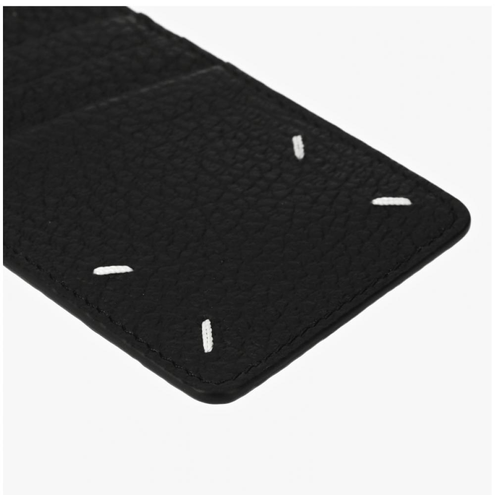 Maison Margiela Sa1vx0017 P4455 T8013 Stitched Grain Card Holder