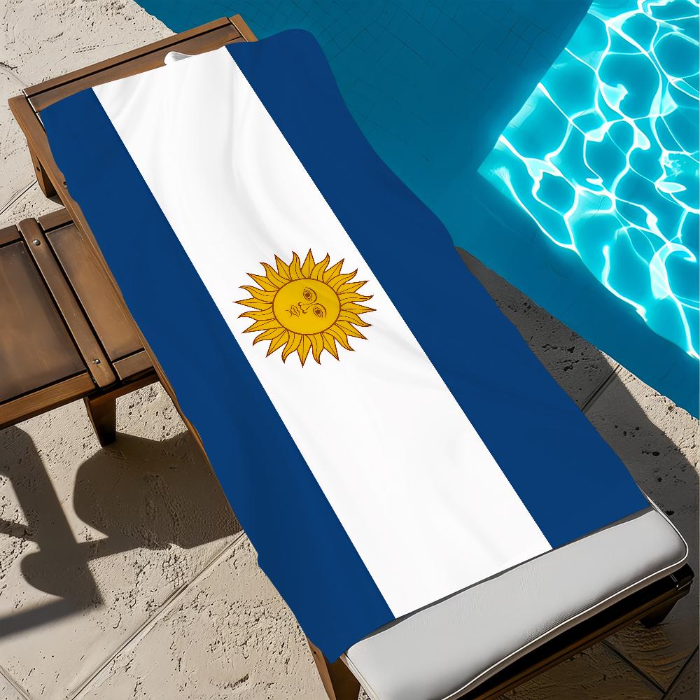 A-argentina Towel Large Quick-Drying Microfiber soft Beach Towel for Travel Fitness Sauna Bathing Camping
