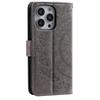 For iPhone 16 Pro Max Stand Case Imprinted Totem PU Leather Wallet Phone Cover