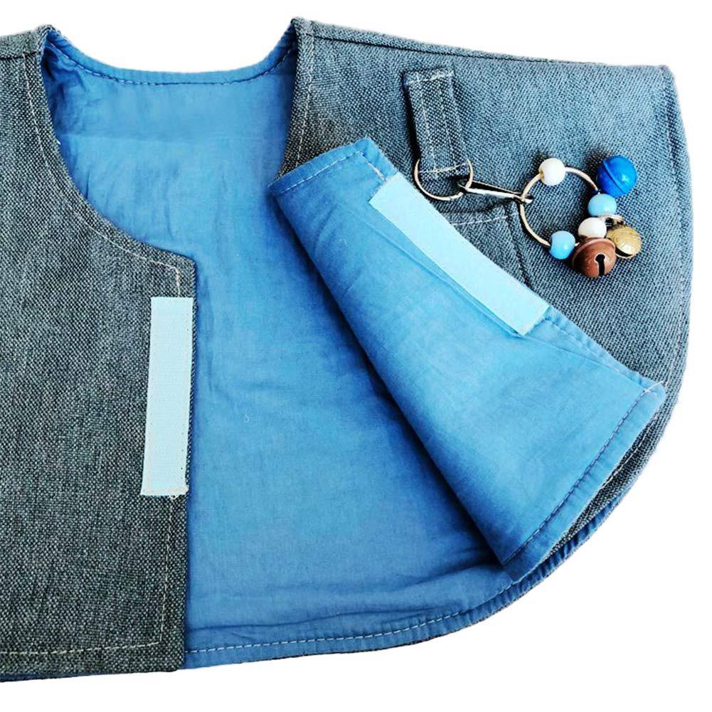 J1UL1N Parrot Anti Scratch Shoulder Protector Hang Bird Anklet& Multi-Functional Pet Shoulder Pad Diaper Shawl For Cockatiel