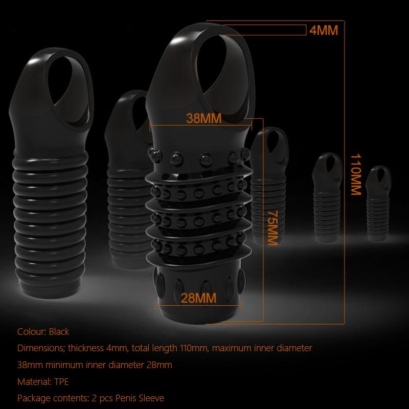 Рукав для пениса, петля для задержки пениса, секс-игрушки для мужчин, кольца для пениса с задержкой, эротические товары, фаллоимитатор с эякуляцией, игрушки для взрослых 18+