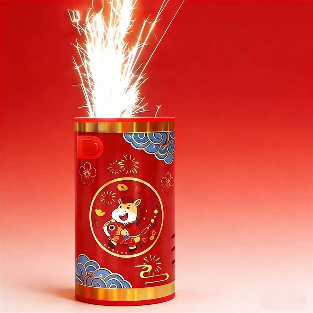 New Year Sparkler Toy  - Rechargeable LED Firework Toy  With Remote Control, Safe Festival Decor For Kids & Home