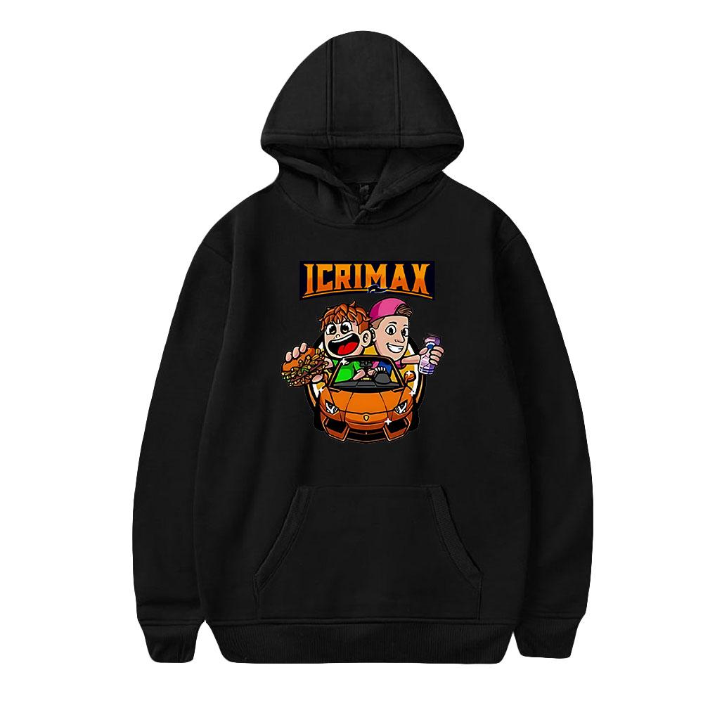 Новая мода Icrimax Print Одежда уличная мужская толстовка с капюшоном с длинным рукавом пуловер топы