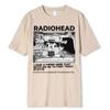 Radiohead T Shirt Men Vintage Classic Tees North America Tour Rock Boy Camisetas Hombre Hip Hop Street 100%Cotton Oversized Tops