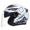 BLD Full Face Motorcycle Helmet 3/4 Open With Dual Visors DOT Certified Street Riding Scooter ATV