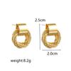 Metal Gold Color Multiple Small Circle Stud Earrings for Women Korean Jewelry Fashion Wedding Party Earrings Jewelry Gift