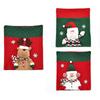 Snowman Christmas Chair Cover Elk Santa Claus Chair Back Cover  Office Banquet