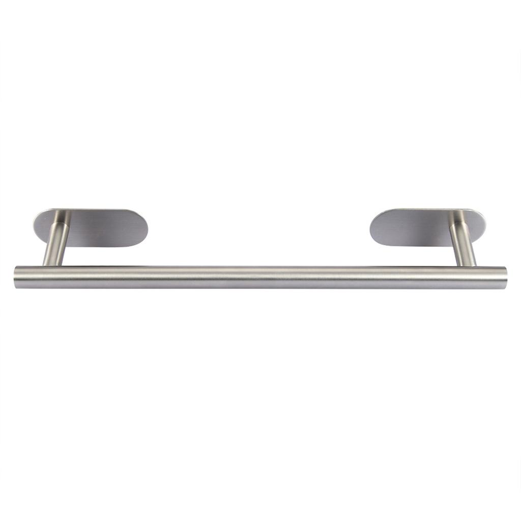 Stainless Steel Rectangle Bathroom Kitchen Single Bar Towel Rack Shelf Holder