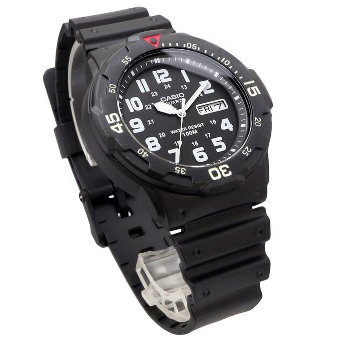 Casio Стандартные кварцевые часы MRW-200H-1BV Мужские Черный арабский циферблат (Импортный)