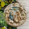 Holy Night Nativity Scene Pendant, Decoration of Home Walls or Doors, 2d Flat Wooden, Christmas Decoration, Gifts for Friends and Family