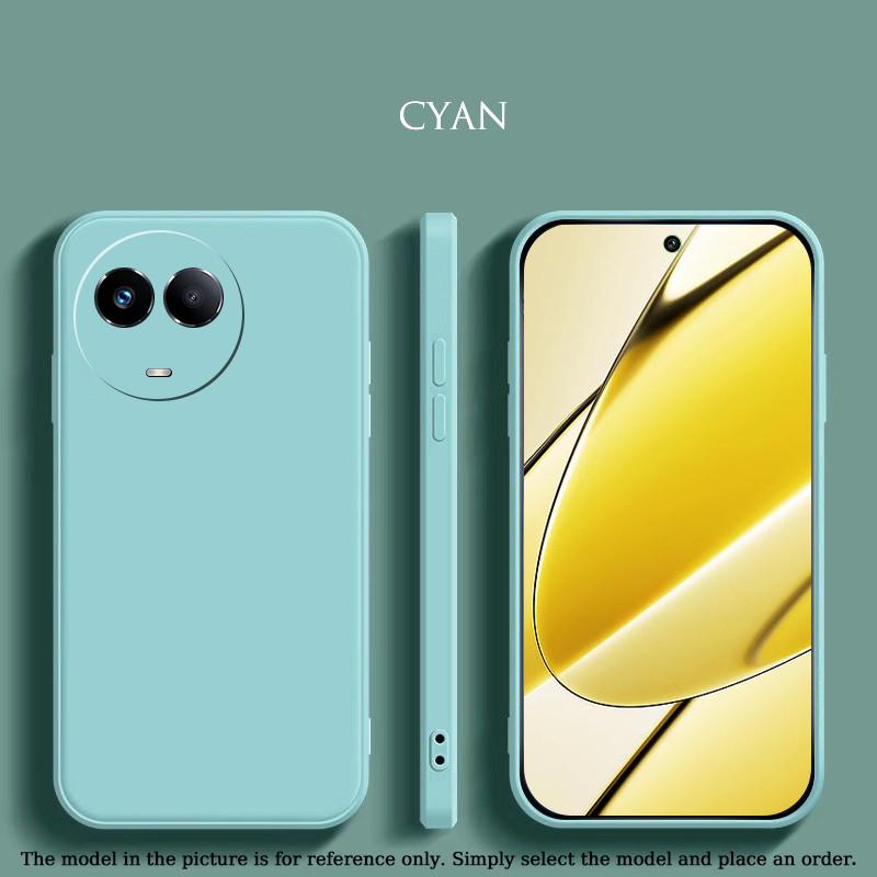 Жидкий силиконовый чехол для Realme 11 10 Pro Plus 11X 11 5G 4G матовый оригинальный жидкий противоударный прямой край ультратонкий защитный мягкий чехол