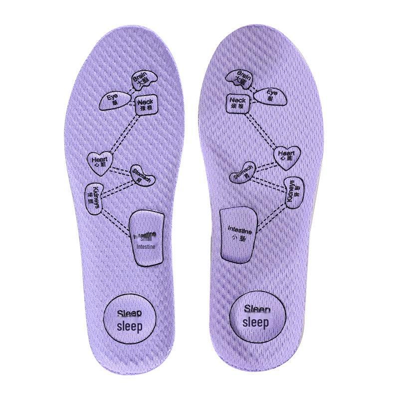 Антибактериальная лавандовая стелька: Дышащая, амортизирующая, впитывающая пот, утолщенная мягкая подошва для спорта и отдыха