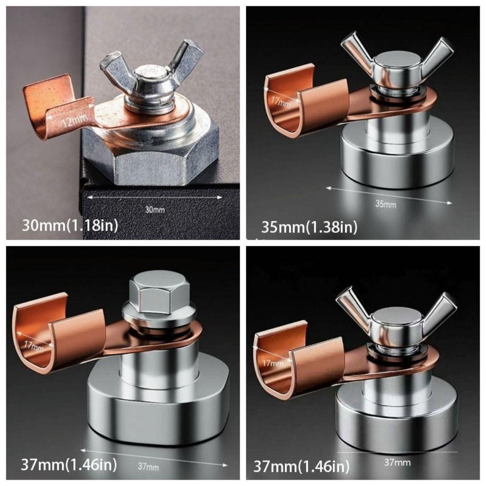 Copper Electrode Welding Clamps Powerful Magnetism Welding Support Grounding Tool