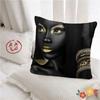 Подушка Черное Золото Африканская Леди Наволочка Роскошная Декоративная Наволочка 40x40 Украшение для Автомобиля Наволочки для Подушек 45x45
