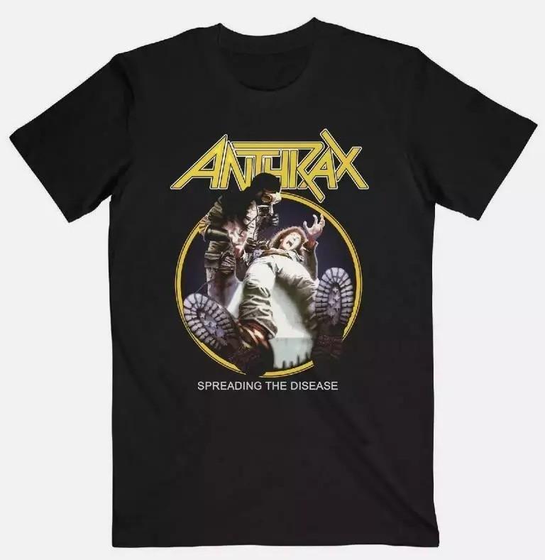 SALE Anthrax Spreading The Disease Cotton T- Shirt Men Tee All Size