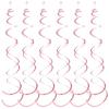 6pcs/set Hanging Swirls Garland Wide Application PVC Made Non-toxic Odorless Birthday Star Spiral Pendant Light