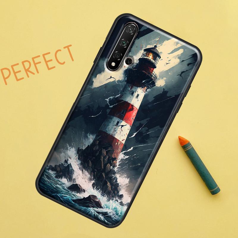 Чехол Lighthouse для Huawei Nova 5T 9 10 SE 7i 8i 11i 12i Y60 Y61 Y70 Y72 Y73 Y90 Y91 P20 P30 P40 Lite
